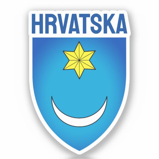 Vroegst bekende symbool - Kroatië Sticker (Voorkant)