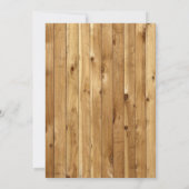 Vroegste kerst | Eén fotoscript: bijtend hout Feestdagenkaart (Achterkant)