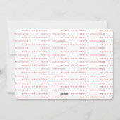 Vroegste kerst Elegant Faux Gold Foil Aangepast Feestdagenkaart (Achterkant)