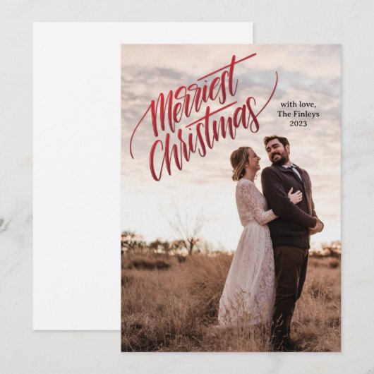 Vroegste kerst feestdagenkaart (Voorkant / Achterkant)