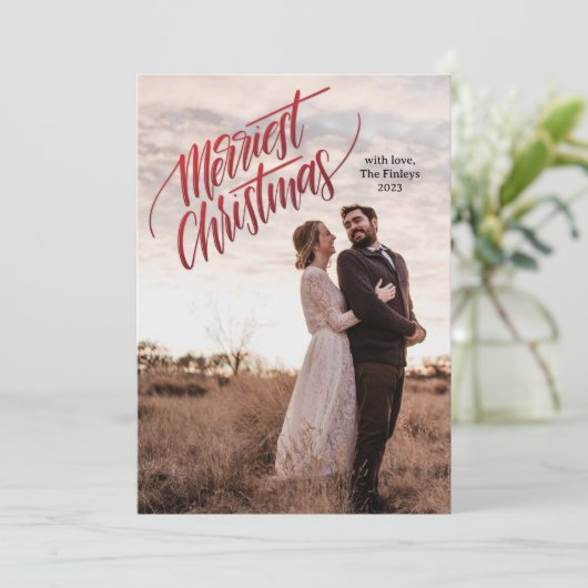 Vroegste kerst feestdagenkaart (Staand voorkant)