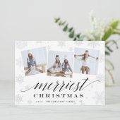 Vroegste kerst | Holiday Foto Collage Kaart (Staand voorkant)