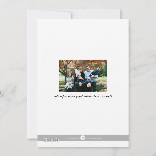 Vroegste Kerst met Achterfoto Feestdagenkaart (Achterkant)