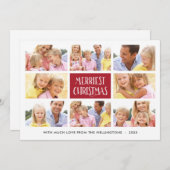 Vroegste kerst | Multi-Photo Holiday Card Feestdagenkaart (Voorkant / Achterkant)