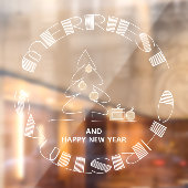 Vroegste kerst raamsticker (Vel 2)