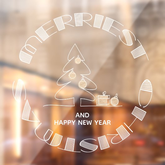 Vroegste kerst raamsticker (Vel 2)