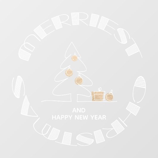 Vroegste kerst raamsticker (Vel)