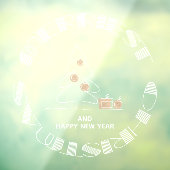 Vroegste kerst raamsticker (Vel 3)