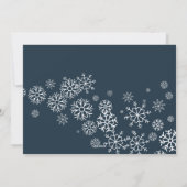 Vroegste kerst | Snowflake 3 Foto-collage Feestdagenkaart (Achterkant)