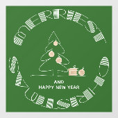 Vroegste kerstboom raamsticker (Vel)