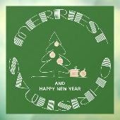 Vroegste kerstboom raamsticker (Vel 3)