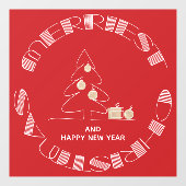 Vroegste kerstboom raamsticker (Vel)