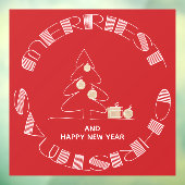 Vroegste kerstboom raamsticker (Vel 3)