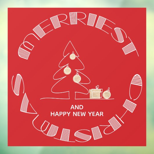 Vroegste kerstboom raamsticker (Vel 3)