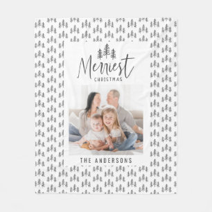 Vroegste Kerstmis 1 foto's, bijtende hand getrokke Fleece Deken