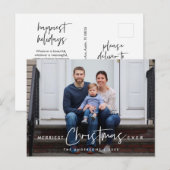 Vroegste Kerstmis ooit, Gezinsfotografie Briefkaart (Voorkant / Achterkant)