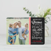 Vroegste kerstwensen feestdagenkaart (Staand voorkant)