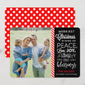 Vroegste kerstwensen feestdagenkaart (Voorkant / Achterkant)