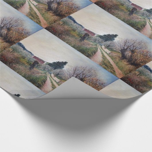 VROEGSTE SPRING IN HET VERNALESE/Toscaanse landsch Cadeaupapier (Hoek)