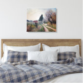VROEGSTE SPRING IN HET VERNALESE/Toscaanse landsch Canvas Afdruk (Insitu (Slaapkamer))