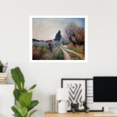 VROEGSTE SPRING IN HET VERNALESE/Toscaanse landsch Poster (Thuiskantoor)