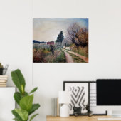 VROEGSTE SPRING IN HET VERNALESE/Toscaanse landsch Poster (Thuiskantoor)