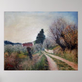 VROEGSTE SPRING IN HET VERNALESE/Toscaanse landsch Poster (Voorkant)