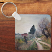 VROEGSTE SPRING IN HET VERNALESE/Toscaanse landsch Sleutelhanger (Voorkant)