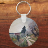 VROEGSTE SPRING IN HET VERNALESE/Toscaanse landsch Sleutelhanger (Voorkant)