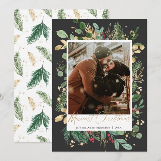 Vroegste zwarte gouden rode holle bessen (Voorkant / Achterkant)