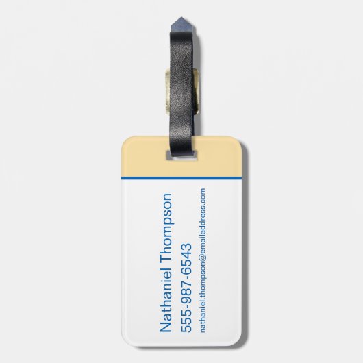 vroegtijdig Beer van Boo-Boo Bagagelabel (Achterkant verticaal)