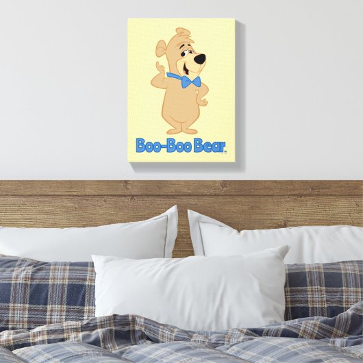 vroegtijdig Beer van Boo-Boo Canvas Afdruk (Insitu (Slaapkamer))
