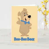 vroegtijdig Beer van Boo-Boo Kaart (Gele Bloem)