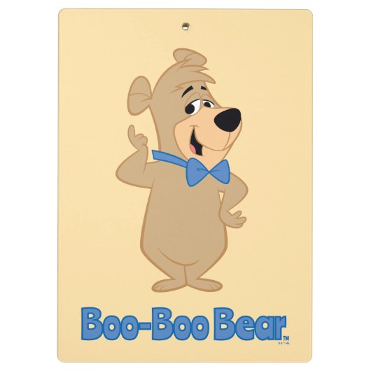 vroegtijdig Beer van Boo-Boo Klembord (Achterkant)