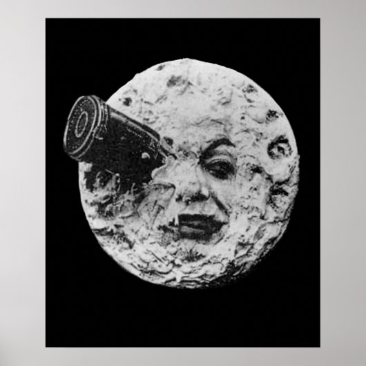 VROEGTIJDIG CINEMA, Trip to the Moon by Georges Me Poster (Voorkant)
