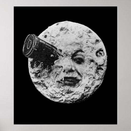 VROEGTIJDIG CINEMA, Trip to the Moon by Georges Me Poster (Voorkant)