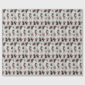 Vroegtijdig kerstpapier met kerstcadeautjes cadeaupapier (Vlak)