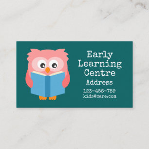 Vroegtijdig leren Dagelijks Visitekaartje met kleu
