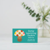 Vroegtijdig leren Visitekaartje voor dagverzorging (Staand voorkant)