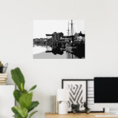 VROEGTIJDIG MORGEN BIJ WELLS-VOLGENDE-HET-ZEE POSTER (Thuiskantoor)