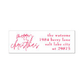 Vroegtijdige kerstfeestdag Aangepast adres voor Sj Zelfinktende Stempel (Design)