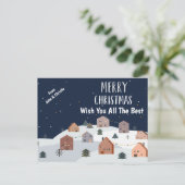 Vroegtijdige kerstfeestdag Briefkaart ontwerp Sjab (Staand voorkant)