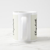 Vroeiende, vaste kleuren passen deze aan grote koffiekop (Achterkant)