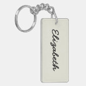 Vroeiende, vaste kleuren passen deze aan sleutelhanger (Voorkant Links)