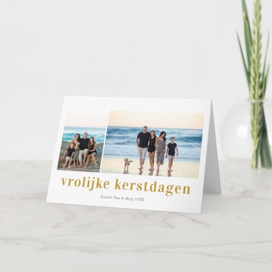 VroKerstlijk manifest 3 Fotocollage Kerstdiagram Kaart (Voorkant)