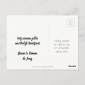 VroKerstlijk manifest Schoolbord Stijl Zwart Wit Briefkaart (Achterkant)