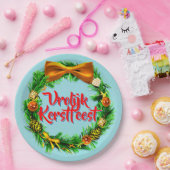 VroKerstlijk Nederlands Merry Kerstfeest 9" Papieren Bordje (Feest)