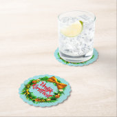 VroKerstlijk Nederlands Merry Kerstry Kartonnen Onderzetters (Insitu)