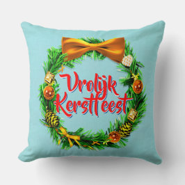 VroKerstlijk Nederlands Merry Kerstry Kussen