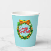 VroKerstlijk Nederlands Merry Kerstry Papieren Bekers (Voorkant)